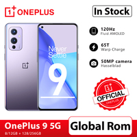 Globalny Rom OnePlus 9 5G Snapdragon 888 8GB 128GB Smartphone 6.5 ''120Hz płynny wyświetlacz AMOLED Warp 65T OnePlus oficjalny sklep, kod promocyjny 1